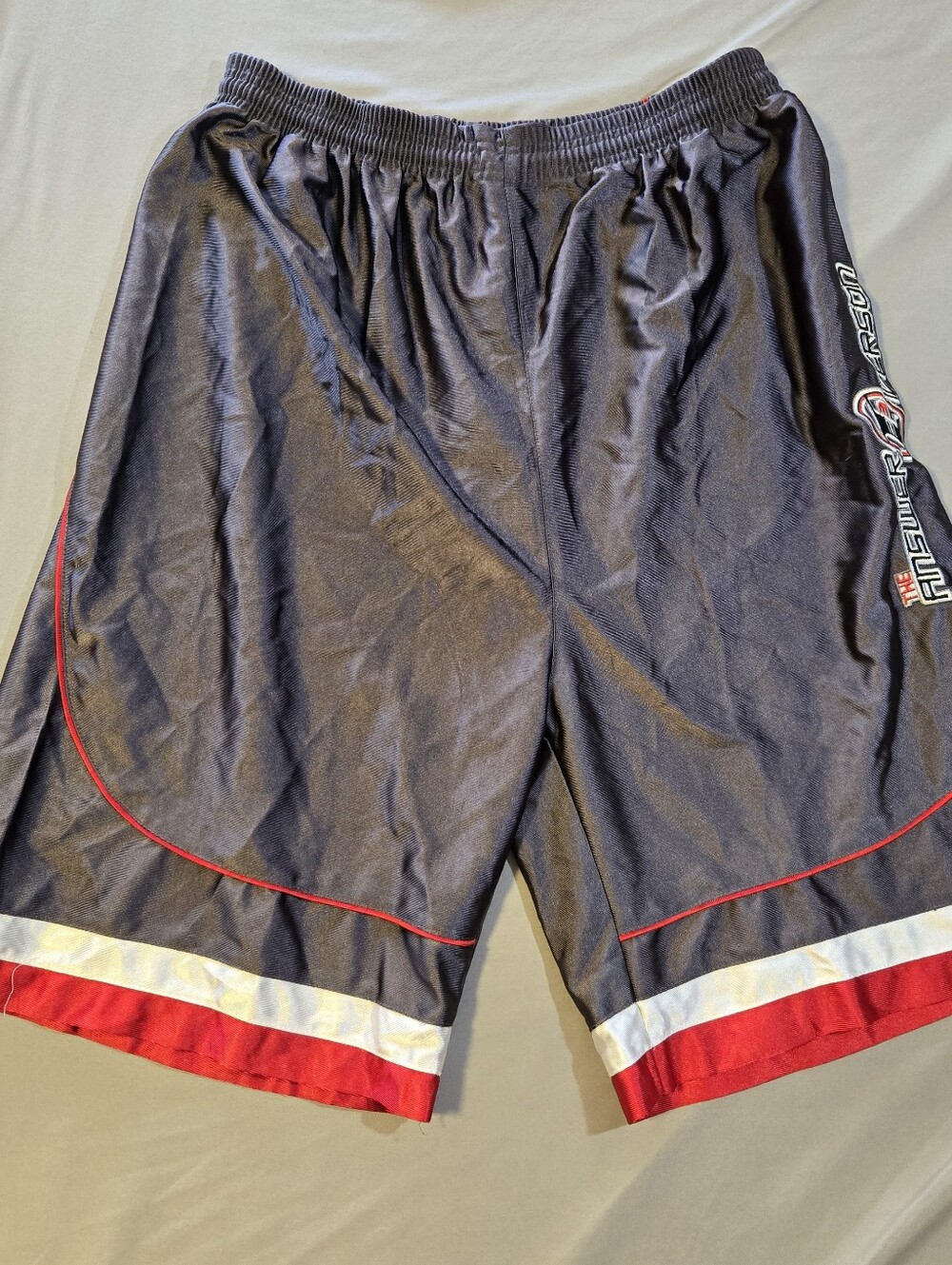 Reebok Limited Edition I3 Allen Iverson The Answer Basketball Shorts Y2K